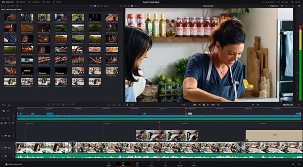 video editing software: DaVinci Resolve