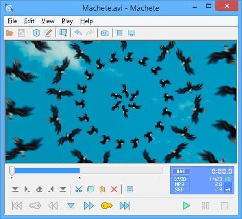 video editing software: Machete Video Editor Lite